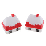 Max 2PCS Mini House Miniature Dollhouse House Garden Accessory Fairy Ornament 2