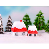 Max 2PCS Mini House Miniature Dollhouse House Garden Accessory Fairy Ornament 2