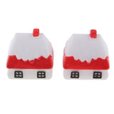 Max 2PCS Mini House Miniature Dollhouse House Garden Accessory Fairy Ornament 2