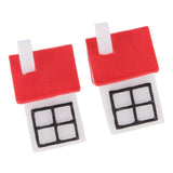 Max 2PCS Mini House Miniature Dollhouse House Garden Accessory Fairy Ornament 5