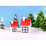 Max 2PCS Mini House Miniature Dollhouse House Garden Accessory Fairy Ornament 5