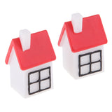 Max 2PCS Mini House Miniature Dollhouse House Garden Accessory Fairy Ornament 5