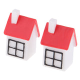 Max 2PCS Mini House Miniature Dollhouse House Garden Accessory Fairy Ornament 5