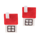 Max 2PCS Mini House Miniature Dollhouse House Garden Accessory Fairy Ornament 6