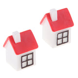 Max 2PCS Mini House Miniature Dollhouse House Garden Accessory Fairy Ornament 6