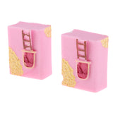 Max 2Pcs Cute Miniature Fairy Garden Ornaments Decor DIY European Villas A