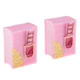 Max 2Pcs Cute Miniature Fairy Garden Ornaments Decor DIY European Villas A