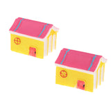 Max 2Pcs Cute Miniature Fairy Garden Ornaments Decor DIY Warm House A