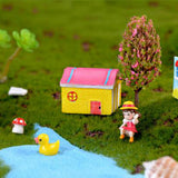 Max 2Pcs Cute Miniature Fairy Garden Ornaments Decor DIY Warm House A