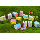 Max 2Pcs Cute Miniature Fairy Garden Ornaments Decor DIY Warm House A