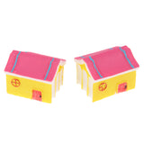 Max 2Pcs Cute Miniature Fairy Garden Ornaments Decor DIY Warm House A