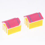 Max 2Pcs Cute Miniature Fairy Garden Ornaments Decor DIY Warm House A