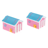 Max 2Pcs Cute Miniature Fairy Garden Ornaments Decor DIY Warm House B
