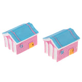 Max 2Pcs Cute Miniature Fairy Garden Ornaments Decor DIY Warm House B