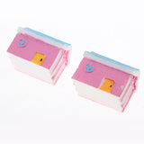 Max 2Pcs Cute Miniature Fairy Garden Ornaments Decor DIY Warm House B