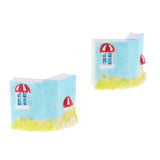 Max 2Pcs Cute Miniature Fairy Garden Ornaments Decor DIY Town Impression B