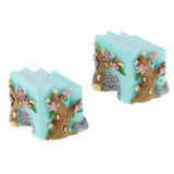 Max 2Pcs Cute Miniature Fairy Garden Ornaments Decor DIY Cherry Tree House B