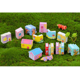 Max 2Pcs Cute Miniature Fairy Garden Ornaments Decor DIY Cherry Tree House B