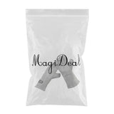 Max 1 Pairs Welding Protective Gloves Welder Gauntlet Flame Resistant Light Grey