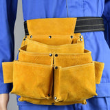 Max Multi Pocket Electrician DUTY Waist Tool Belt Bag DIY Pouch Carpenter-Yellow