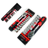 Max 12pcs 1/2" 3/8" 1/4" Ratchet Socket Wrench Set Repair Tools 0.25 inch 12pcs