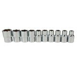 Max 12pcs 1/2" 3/8" 1/4" Ratchet Socket Wrench Set Repair Tools 0.25 inch 12pcs