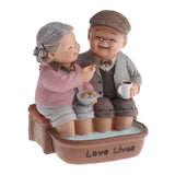 Max Lover Couple Fairy Doll House Miniatures Landscape Footbath