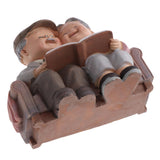Max Lover Couple Fairy Doll House Miniatures Landscape Looking at the Photo