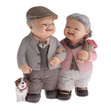Max Lover Couple Fairy Doll House Miniatures Landscape Leading Dog