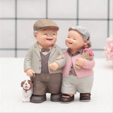 Max Lover Couple Fairy Doll House Miniatures Landscape Leading Dog
