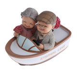 Max Lover Couple Fairy Doll House Miniatures Landscape Rowing Boat