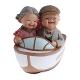 Max Lover Couple Fairy Doll House Miniatures Landscape Rowing Boat