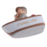 Max Lover Couple Fairy Doll House Miniatures Landscape Rowing Boat