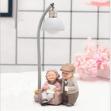 Max Lover Couple Fairy Doll House Miniatures Landscape Reading Book