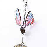 Max Butterfly Wind Chime Bell Garden Ornament Indoor Window Hanging Decor Gold