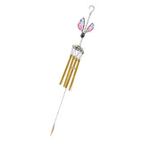 Max Butterfly Wind Chime Bell Garden Ornament Indoor Window Hanging Decor Gold