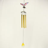 Max Butterfly Wind Chime Bell Garden Ornament Indoor Window Hanging Decor Gold