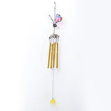 Max Butterfly Wind Chime Bell Garden Ornament Indoor Window Hanging Decor Gold