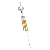 Max Butterfly Wind Chime Bell Garden Ornament Indoor Window Hanging Decor Gold