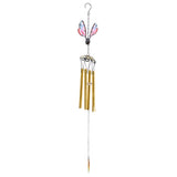 Max Butterfly Wind Chime Bell Garden Ornament Indoor Window Hanging Decor Gold