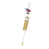 Max Butterfly Wind Chime Bell Garden Ornament Indoor Window Hanging Decor Gold