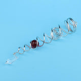 Max 7.5Crystal Spiral Twister Wind Twister Spinner for Indoor Outdoor Use Red