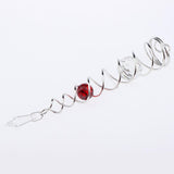 Max 7.5Crystal Spiral Twister Wind Twister Spinner for Indoor Outdoor Use Red