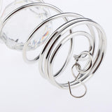 Max 7.5Crystal Spiral Twister Wind Twister Spinner for Indoor Outdoor Use Red