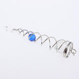 Max 7.5Crystal Spiral Twister Wind Twister Spinner for Indoor Outdoor Use Blue