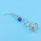Max 7.5Crystal Spiral Twister Wind Twister Spinner for Indoor Outdoor Use Blue