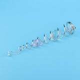 Max 7.5Crystal Spiral Twister Wind Twister Spinner for Indoor Outdoor Use Pink