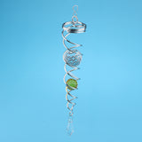 Max 7.5Crystal Spiral Twister Wind Twister Spinner for Indoor Outdoor Use Amber