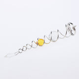 Max 7.5Crystal Spiral Twister Wind Twister Spinner for Indoor Outdoor Use Amber