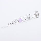 Max 7.5Crystal Spiral Twister Wind Twister Spinner for Indoor Outdoor Use Purple